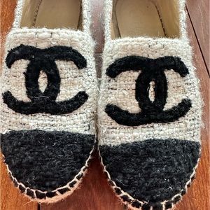 Chanel tweed espadrilles